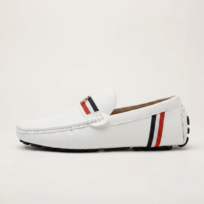 Herren-Loafer mit Streifenmuster als vielseitiger Freizeitschuh
