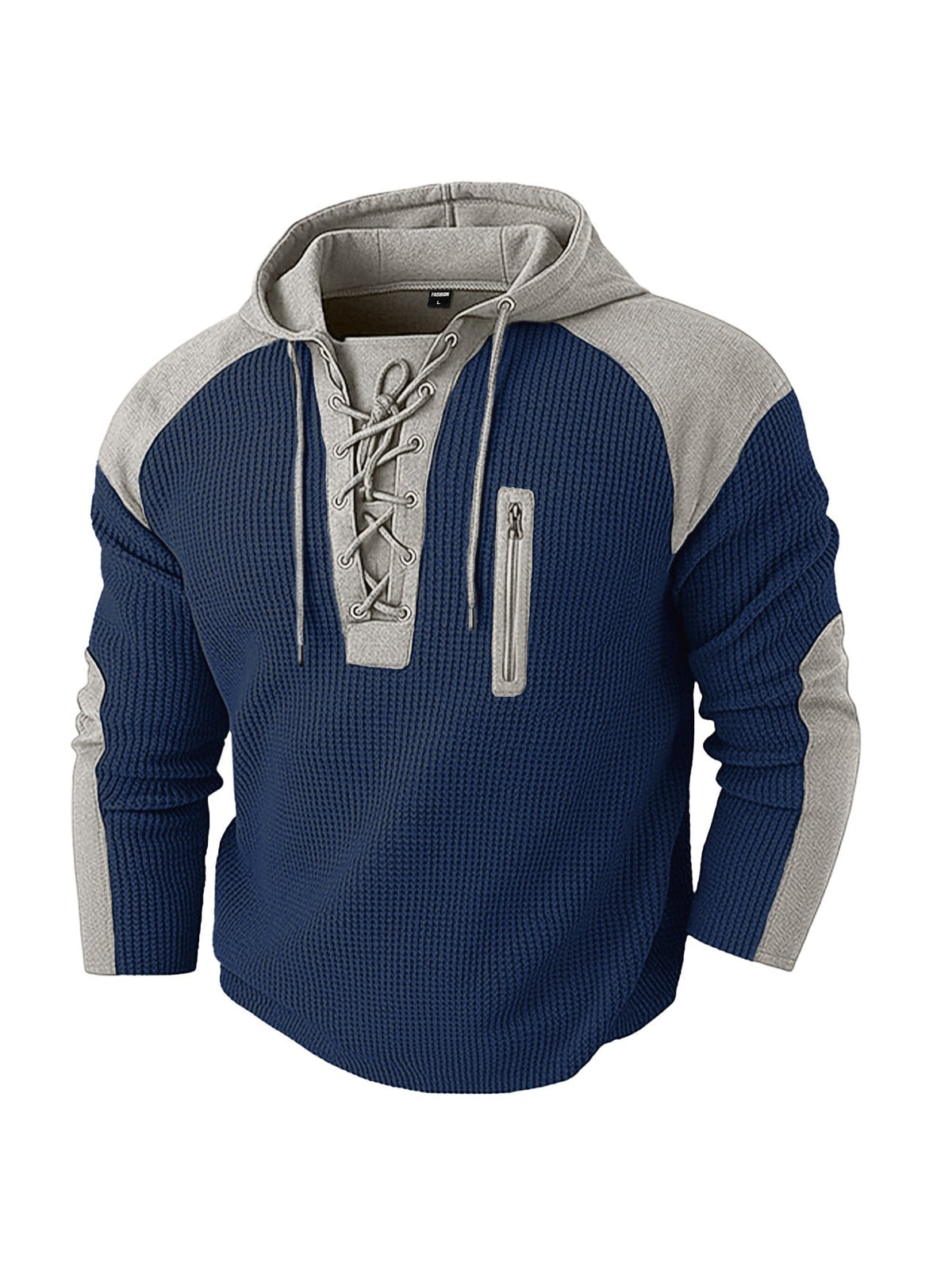 Herren-Hoodie im Regular Fit mit markanten Kontrastdetails