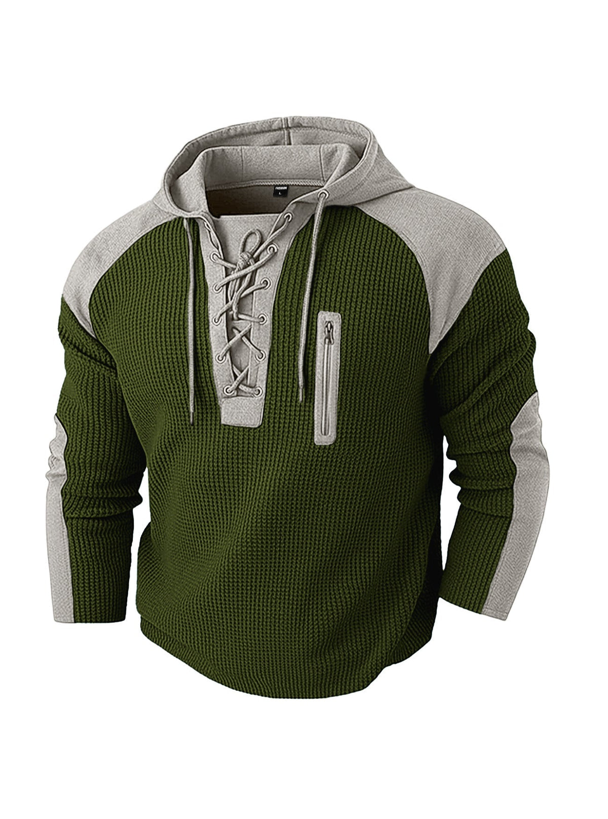 Seitliche Ansicht des lässigen Herren-Hoodies