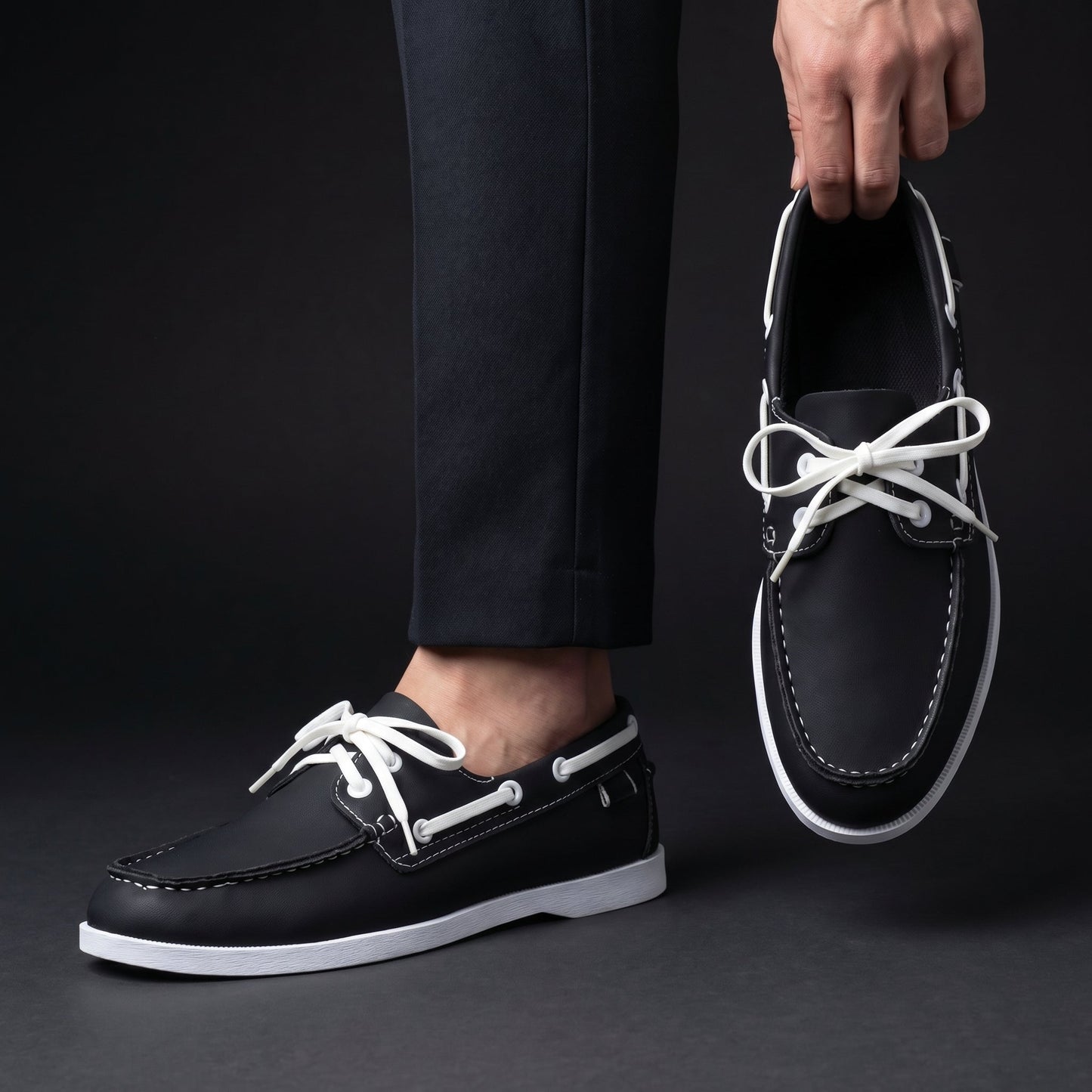 Paar klassische Loafer mit bequemem, elegantem Design