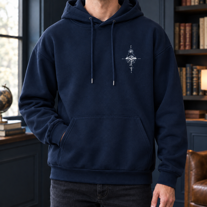 Detailansicht der weichen Baumwollmischung des Hoodies