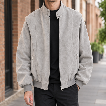 Stehkragenjacke Mit Relaxter Passform Für Den Alltag