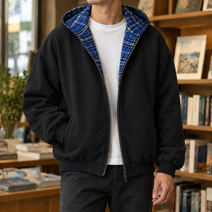 Wendejacke mit Kapuze als vielseitige Oberbekleidung