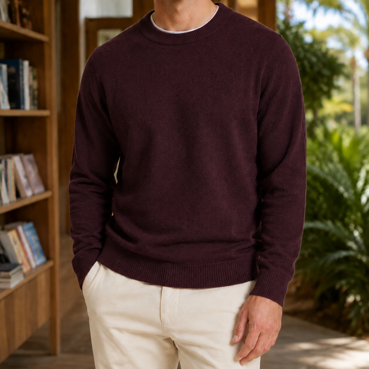 Herren-Feinstrickpullover als vielseitiges Outfit für den Alltag