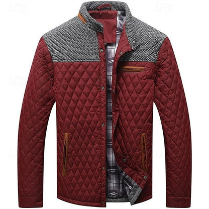 Steppjacke Mit Stehkragen Gerade Geschnitten