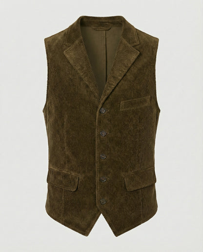 Herren-Cordweste als vielseitiges Kleidungsstück für gepflegte Looks