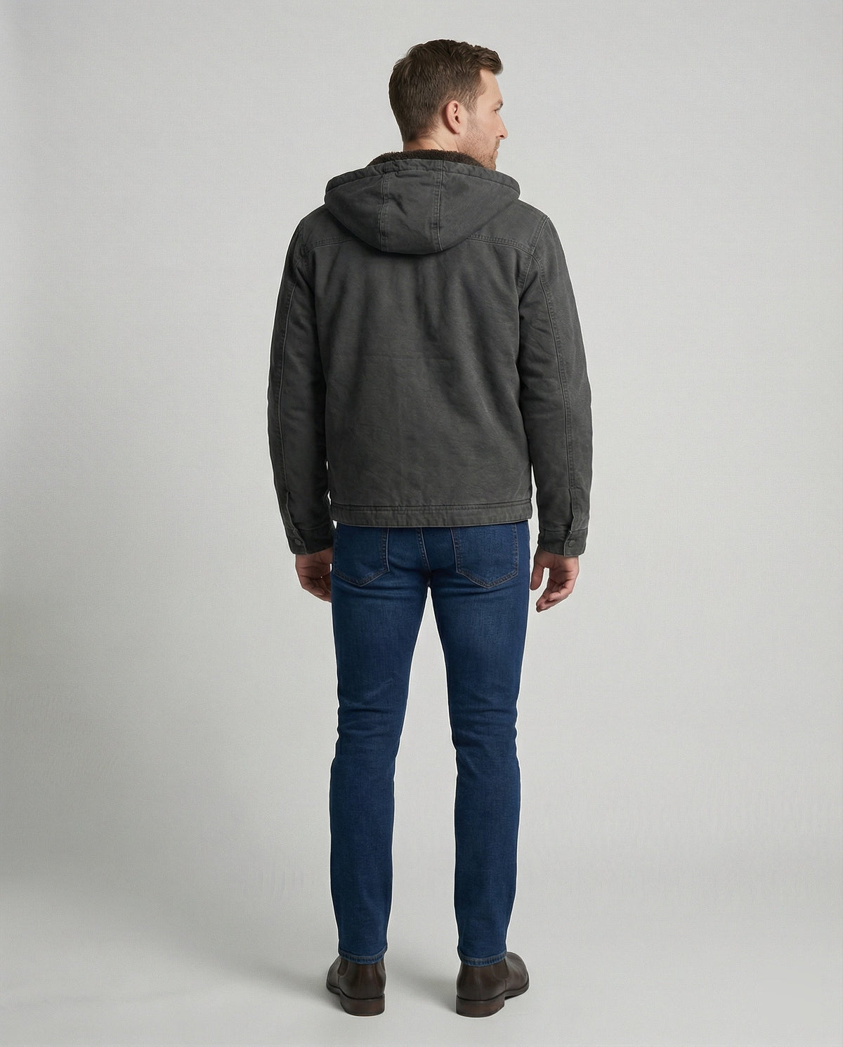 Herrenjacke mit praktischem Reißverschluss für unterwegs