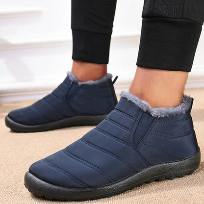 Men's Winter Slip-On Boots with Fur Lining