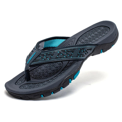 Herren-Zehensandalen von oben mit Zehentrenner und Riemen