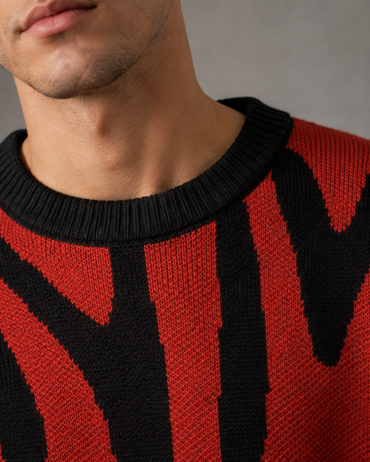 Herrenpullover im lässigen Streetwear-Schnitt