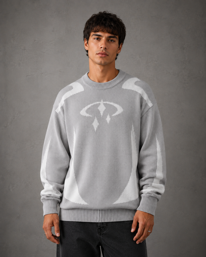 Herren Strickpullover Mit Grafik Relaxte Passform