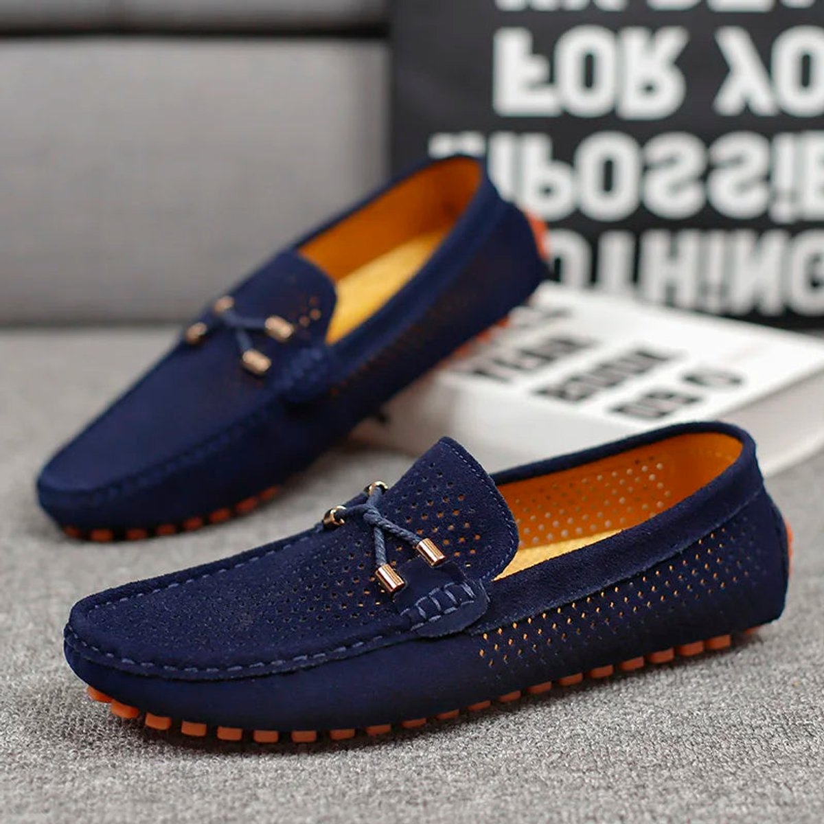 Elegante Herren-Loafer aus Veloursleder für Alltag und Reise