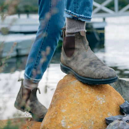 Herren Chelsea Boots aus Leder mit praktischen Zuglaschen