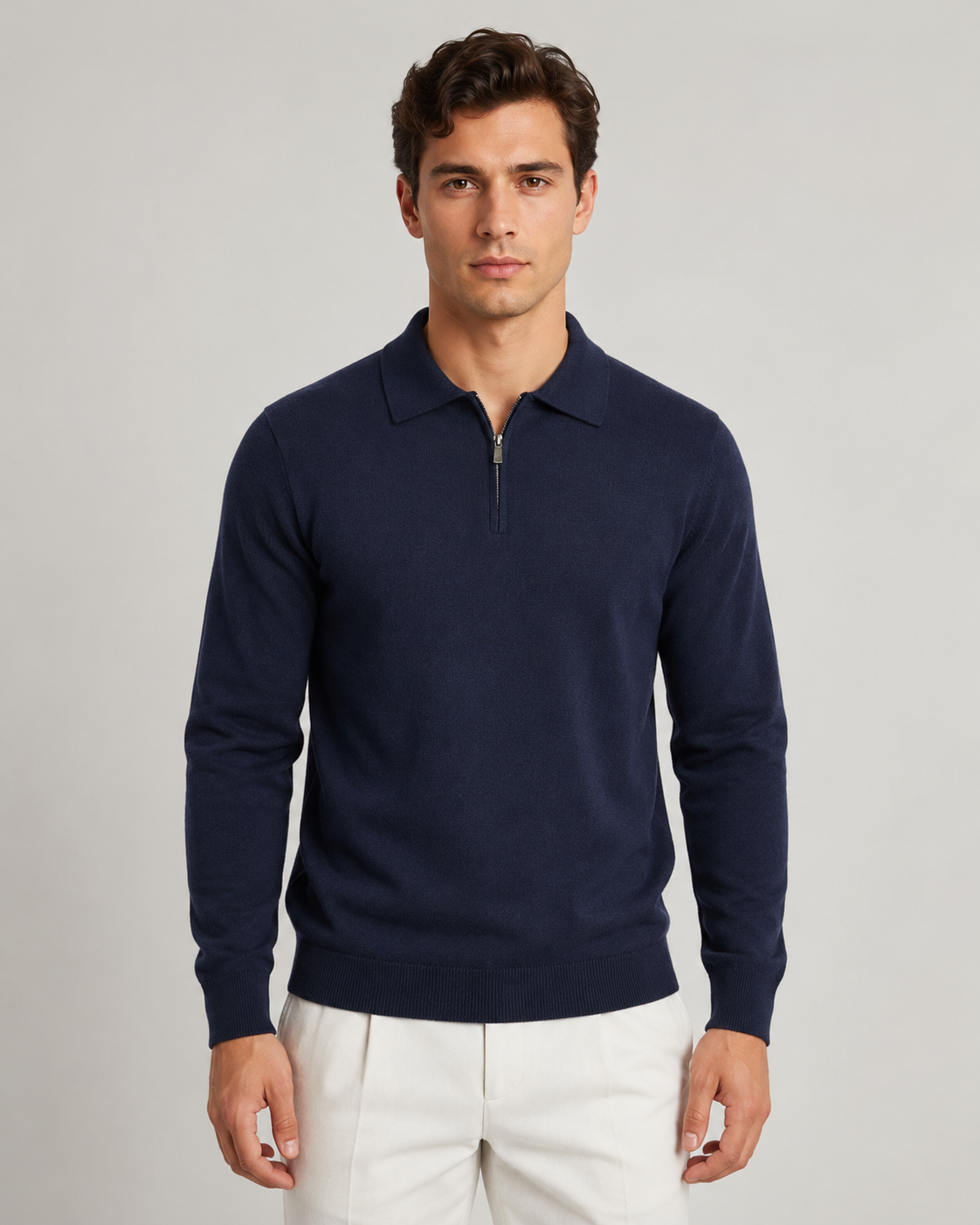 Vielseitiger Feinstrickpullover für Herren im zeitlosen Stil
