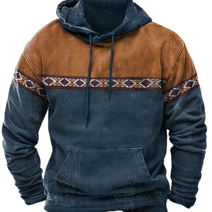 Lässiger Herren-Hoodie mit Kapuze und praktischem Kordelzug