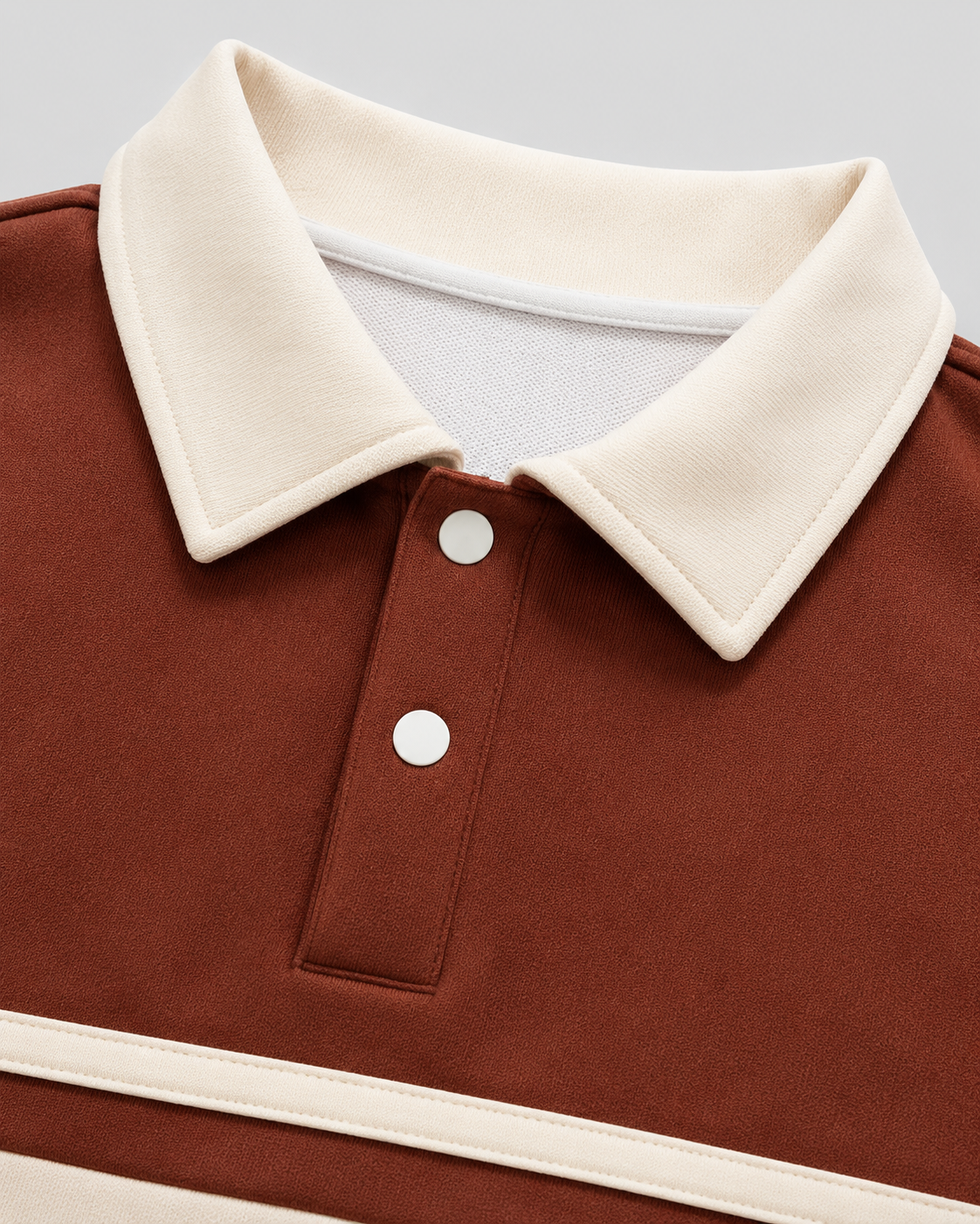 Langärmliger Rugby-Pullover für lässige Herren-Outfits