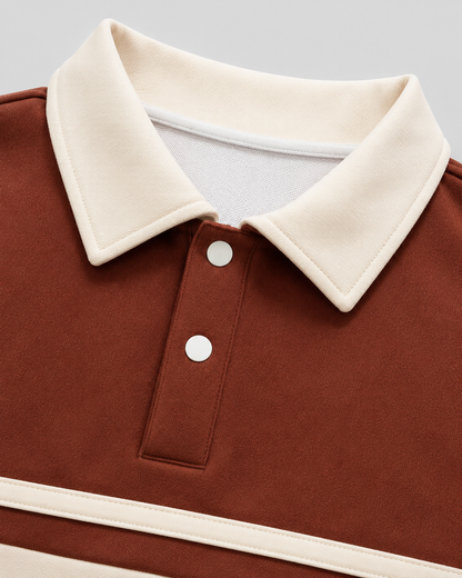 Langärmliger Rugby-Pullover für lässige Herren-Outfits