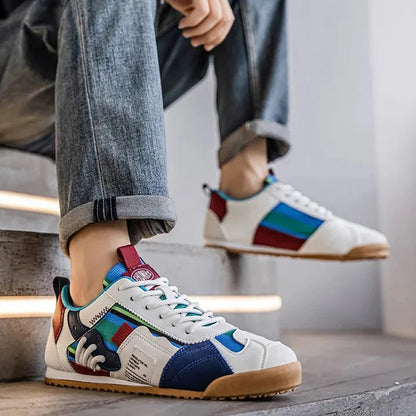 Herren-Sneaker mit robuster Laufsohle für unebenes Gelände