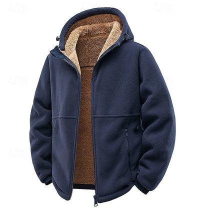 Bequeme Herrenjacke mit Kapuze für kühle Tage