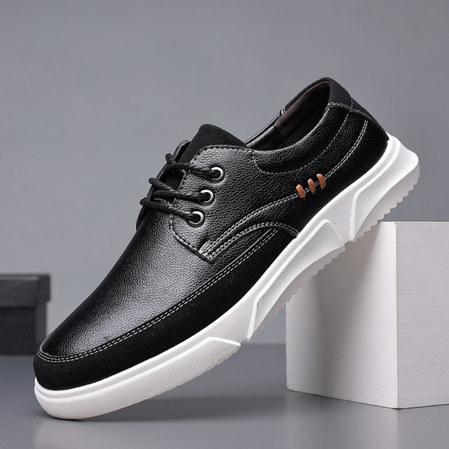 Herren Oxford Lederschuhe Mit Glanzfinish