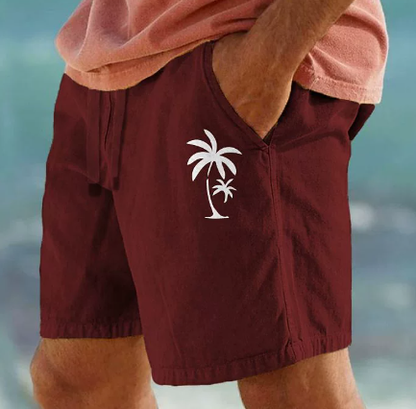 Tom Hollinger | Summer shorts with palm embroidery