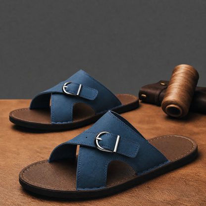 Herren Ledersandalen aus Leder, Seitenansicht rechts