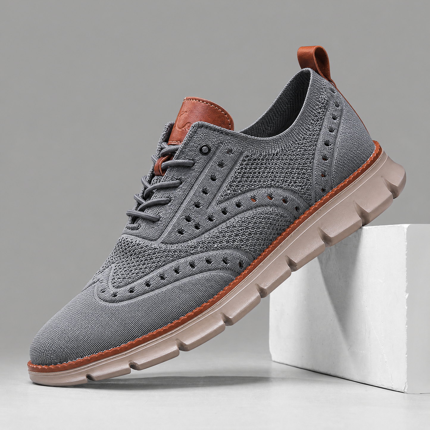 Herren Mesh Sneaker Mit Gepolsterter Gummisohle