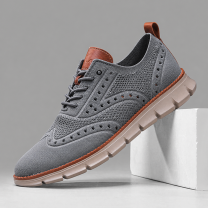 Herren Mesh Sneaker Mit Gepolsterter Gummisohle