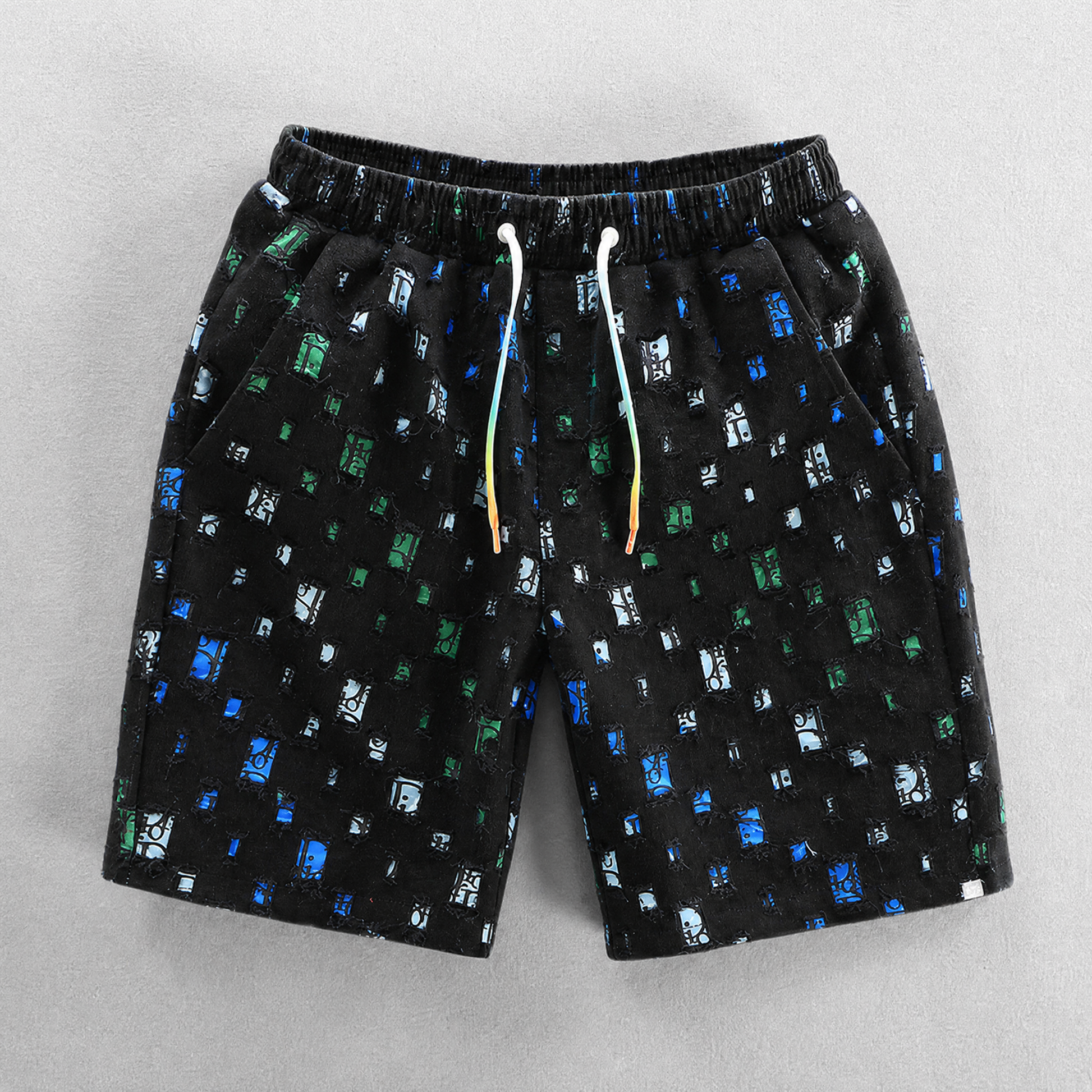 Detailansicht der Herren Shorts aus Baumwollmischung mit Kordelzug
