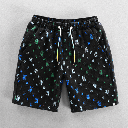 Detailansicht der Herren Shorts aus Baumwollmischung mit Kordelzug