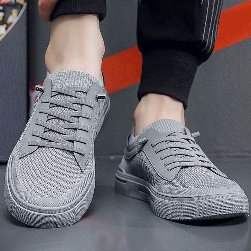 Herren Sneaker ohne Schnürung, Rückansicht mit gepolstertem Einstieg