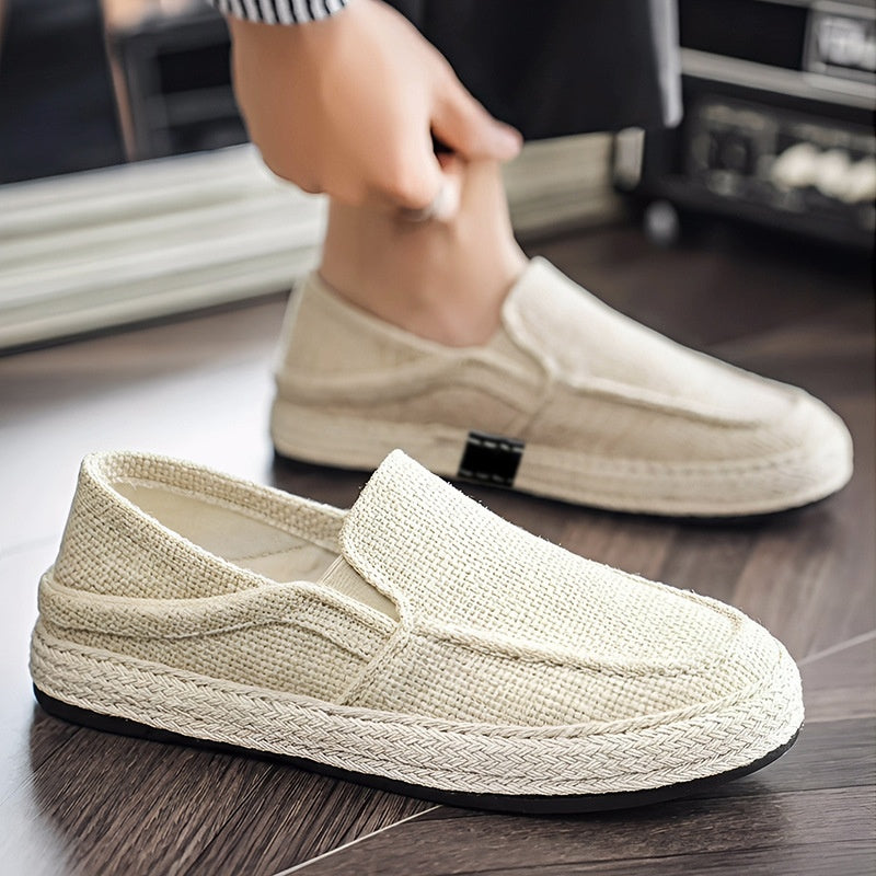 Herren Slip-on Canvas Schuhe in lässigem Design, Seitenansicht
