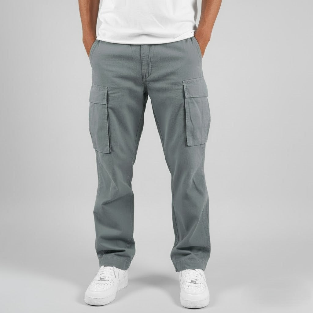Herren Cargo-Hose mit tapered fit in ganzer Länge