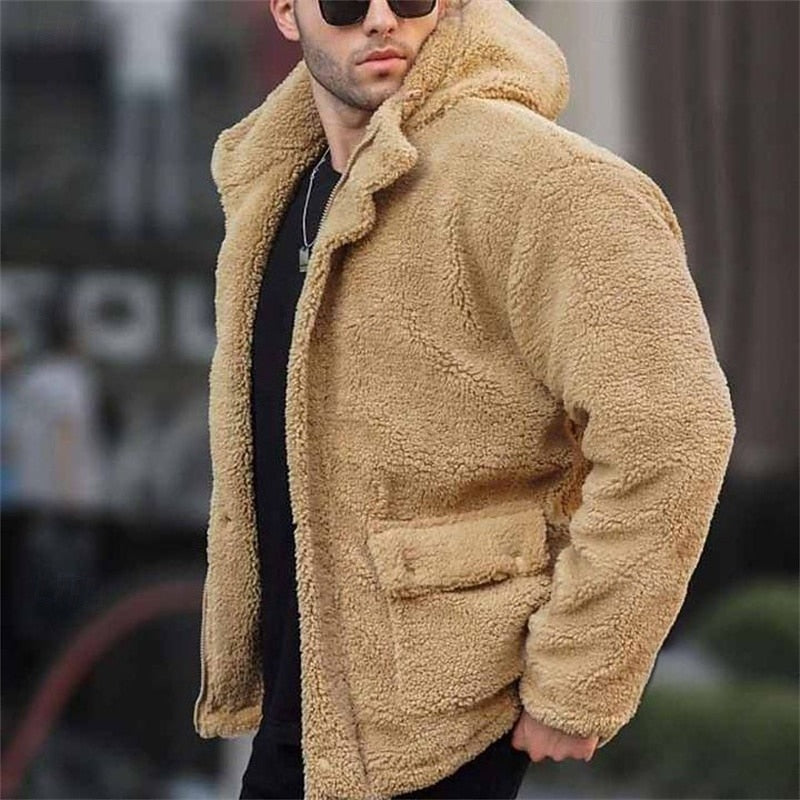 Herren-Kapuzenjacke mit sichtbarer Kapuze und bequemem Design