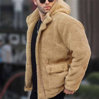 Herren-Kapuzenjacke mit sichtbarer Kapuze und bequemem Design