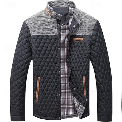 Steppjacke Mit Stehkragen Gerade Geschnitten