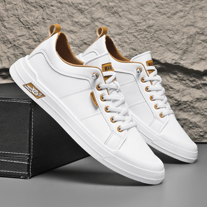 Ledersneaker Mit Niedrigem Schaft