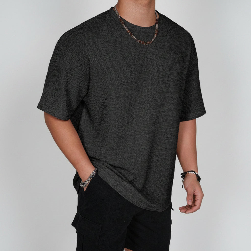 Herren Waffelhemd Mit Relaxed Fit