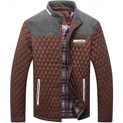 Steppjacke Mit Stehkragen Gerade Geschnitten