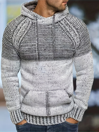 retro knit hoodie